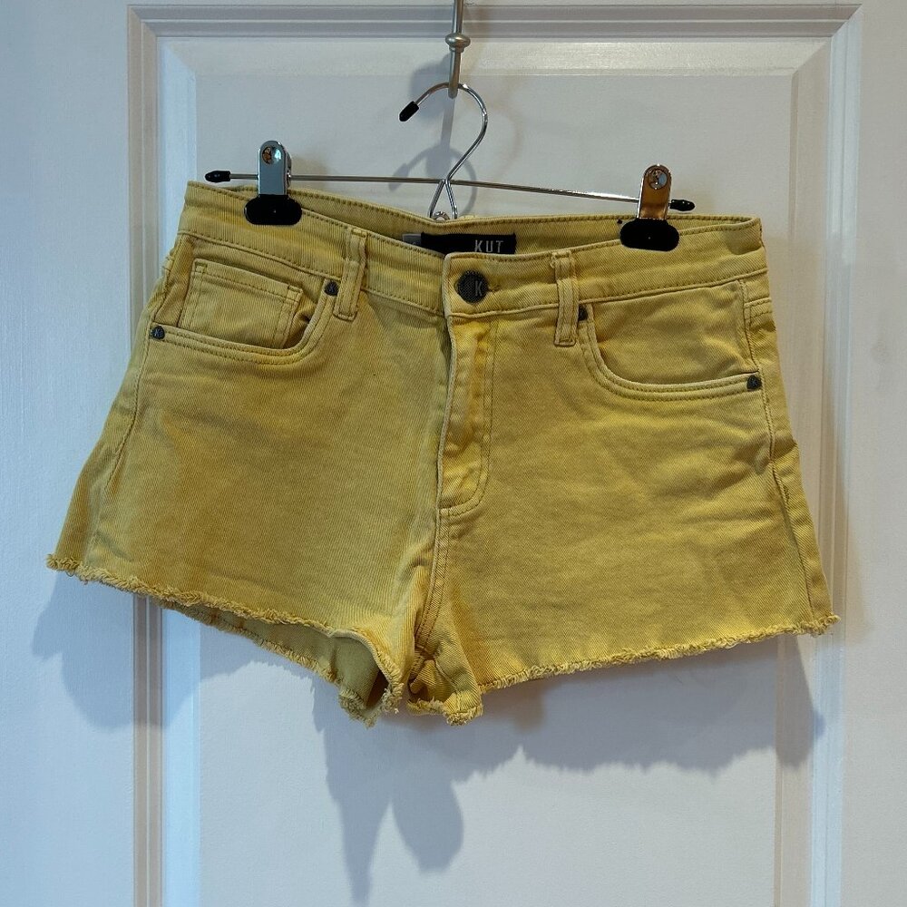 Yellow Jean Shorts